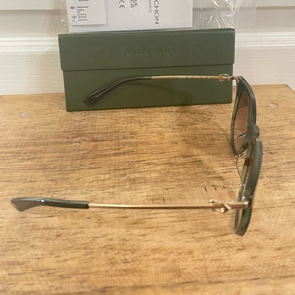 LONGCHAMP Metallic Green 52mm Amazone Sunglasses main image 7